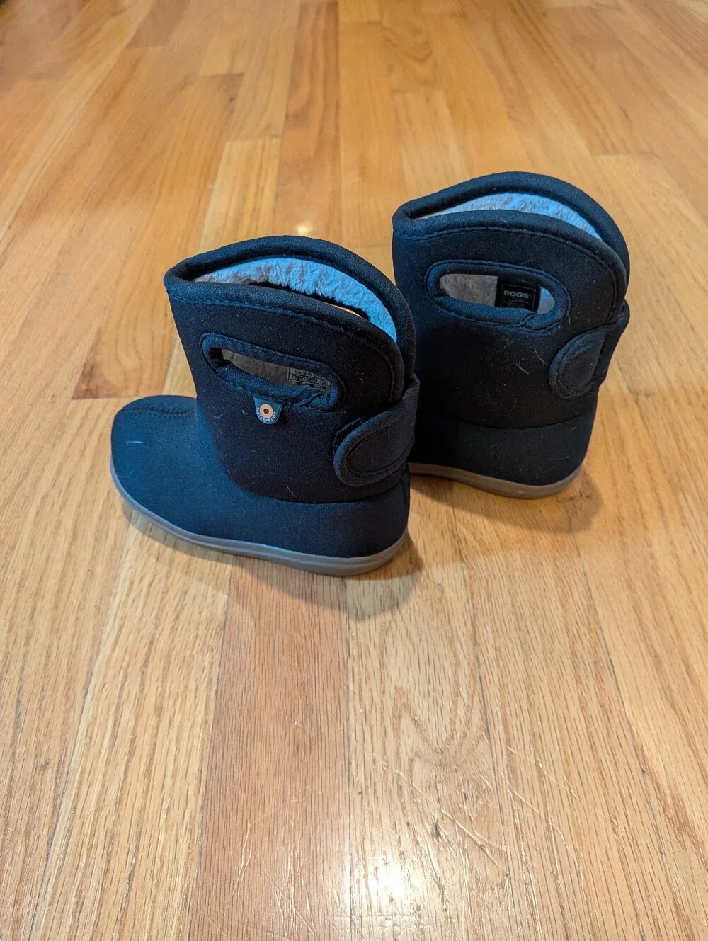 Baby Bogs II Solid, Black, Size 7